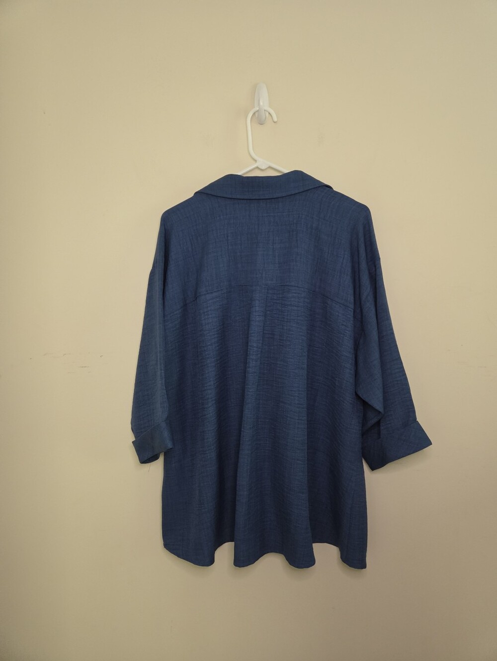 Women's NYCC New York Clothing Co Blue 3/4 Sleeve Blouse Top Sz 2X - Picture 3 of 9